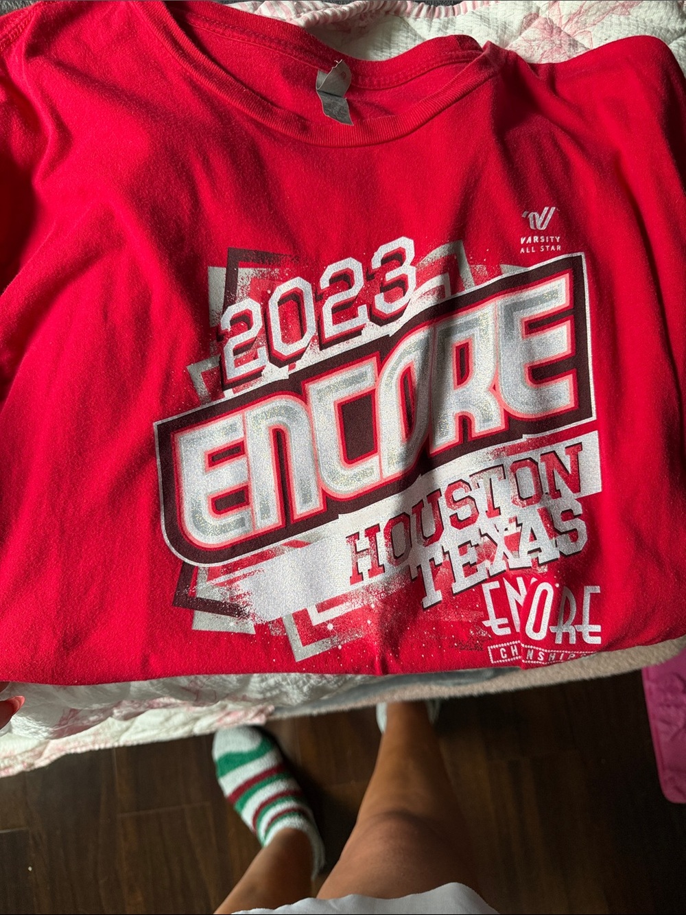 ' Encore Houston Texas 2023 Red Graphic Tee